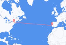 Vluchten van Albany, Verenigde Staten naar Lissabon, Portugal