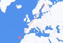 Flights from Valverde, Spain to Oulu, Finland