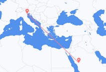 沙特阿拉伯出发地 麦地那飞往沙特阿拉伯目的地 威尼斯的航班