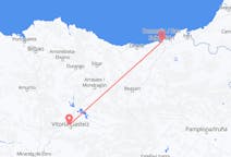 Vols depuis la ville de Vitoria-Gasteiz vers la ville de Saint-Sébastien
