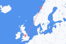 Flights from Rørvik, Norway to Birmingham, the United Kingdom