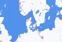 Flights from Bergen, Norway to Zielona Góra, Poland