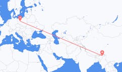 Flights from Dibrugarh, India to Poznań, Poland