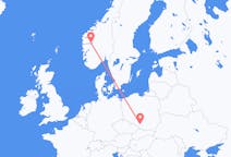 Flights from Sogndal, Norway to Katowice, Poland
