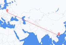 Flyg från Haikou, Kina till Lublin, Polen