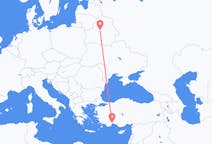 Flights from Minsk, Belarus to Antalya, Turkey