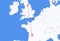 Flights from Bergerac, France to Leeds, England