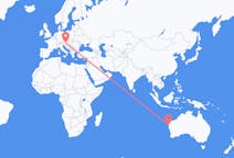 Flyreiser fra Carnarvon, Australia til Graz, Østerrike
