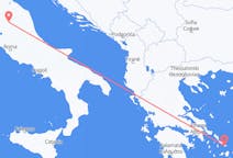 Flights from Perugia, Italy to Mykonos, Greece