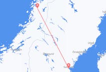 Vols depuis la ville de Mosjøen vers la ville de Sundsvall