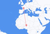 Flyreiser fra Kaduna, Nigeria til Toulouse, Frankrike