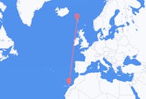 Flyreiser fra Lanzarote, til Sørvágur