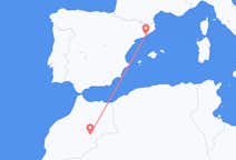 Flyg från Errachidia, Marocko till Barcelona, Spanien