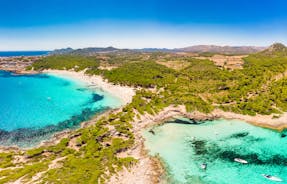 Photo of beautiful landscape with Cala Agulla and beautiful coast at Cala Ratjada of Mallorca, Spain.