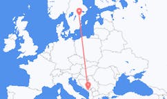 Fly fra Podgorica til Norrköping