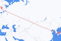 Flyg från Cochin, Japan till Kuopio, Finland