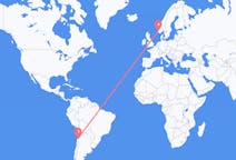 Flyrejser fra Kopiapó, Chile til Stavanger, Norge