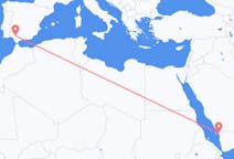 Flights from Jizan, Saudi Arabia to Seville, Spain