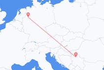 Vluchten van Münster naar Belgrado