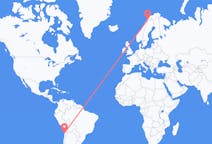 Flyrejser fra Antofagasta, Chile til Narvik, Norge