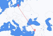 Flyreiser fra Gdansk, Polen til Hatay Province, Tyrkia