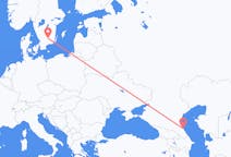 Flyg från Machatjkala, Ryssland till Växjö, Sverige