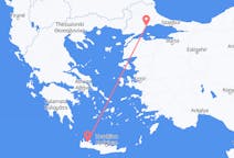 Flights from Tekirdağ, Turkey to Chania, Greece