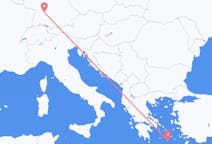Flyrejser fra Santorini, Grækenland til Stuttgart, Tyskland