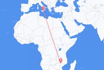 Flyreiser fra Tete, Mosambik til Catania, Italia