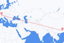 Flyreiser fra Ganzhou, Kina til Zürich, Sveits