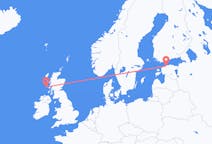 Vluchten van Tiree, Schotland naar Tallinn, Estland