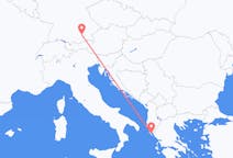 Flyreiser fra Korfu, Hellas til München, Tyskland