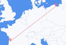 Flights from Bordeaux, France to Gdańsk, Poland