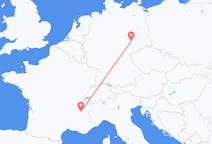 Lennot Grenoblesta, Ranska Leipzigiin, Saksa