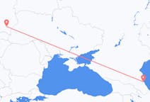 Vluchten van Machatsjkala, Rusland naar Rzeszow, Polen
