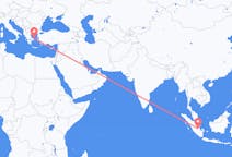 Flights from Jambi City, Indonesia to Skyros, Greece