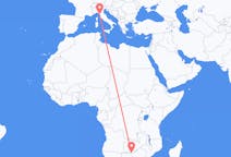 Flyg från Victoria Falls, Zimbabwe till Pisa, Italien