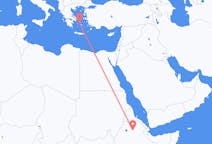 Flyreiser fra Lalibela, Etiopia til Ano Syros, Hellas
