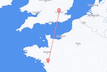 Flights from Nantes in France to London in England