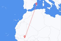 Flyreiser fra Bamako, til Palma