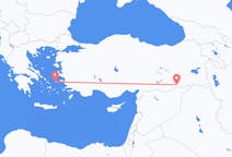 Flyg från Ikaria till Mardin
