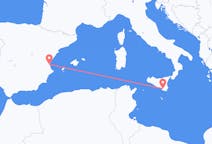 Flyreiser fra Comiso, Italia til Valencia, Spania