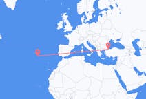 Flyreiser fra Santa Maria, Portugal til Istanbul, Tyrkia
