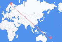 Flyrejser fra Brændt Fyr, Norfolk Island til Kittilä, Finland