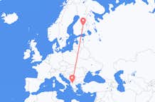 Flights from Kuopio to Ohrid
