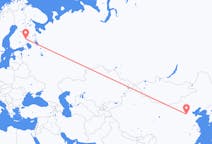 เที่ยวบิน จาก ฉือเจียจวง, จีน ไปยัง โจเอินซู, ฟินแลนด์