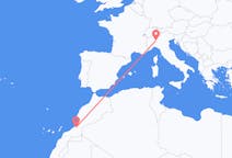 Vols de Guelmim, le Maroc pour Milan, Italie