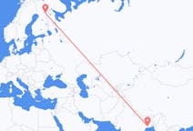 Flyreiser fra Kolkata, India til Kuusamo, Finland