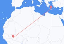 Flyg från Bamako, Mali till Heraklion, Grekland