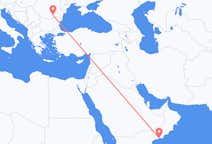 Vluchten van Salalah, Oman naar Boekarest, Roemenië